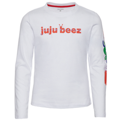 Girls' Grade School - JuJuBeez Scribble Long Sleeve T-Shirt - Multi/White