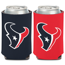 Adult - WinCraft Houston Texans 12 OZ Can Cooler - Deep Steel Blue/White/Battle Red