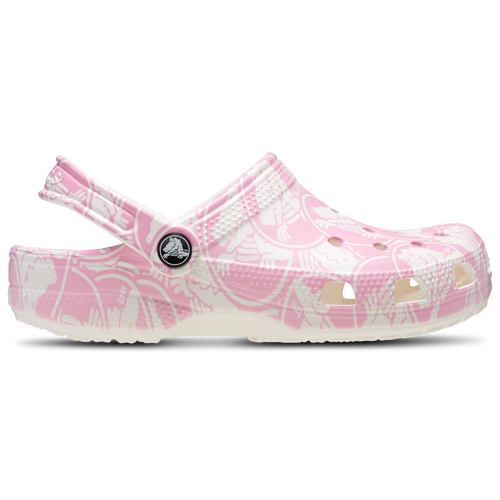 BOYS - Crocs Classic Duke Print Clogs - Pink Tweed