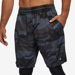 Men's - Eastbay Half Court Basketball Shorts - Black Camo/Black Camo