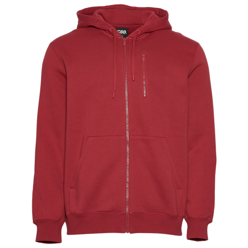 Csg Mens  Stadium Full-zip In Brown