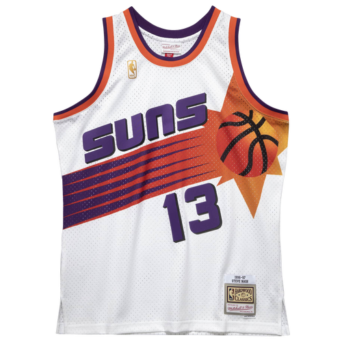 

Mitchell & Ness Mens Mitchell & Ness Suns Swingman Jersey - Mens White Size L
