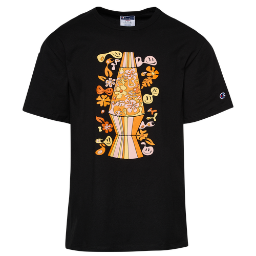 

Champion Mens Champion Lava Lamp T-Shirt - Mens Black/Orange Size XXL