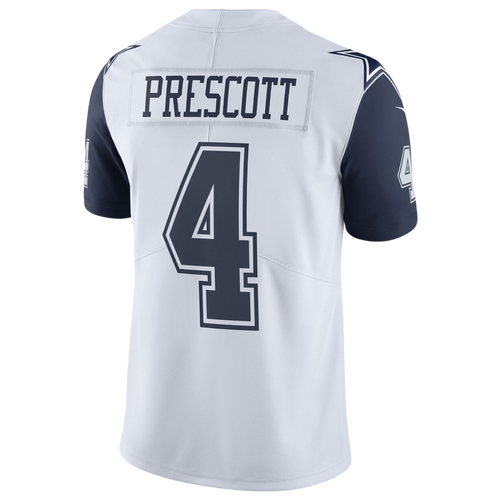 

Nike Mens Dak Prescott Nike Cowboys Vapor Limited Jersey - Mens White Size L