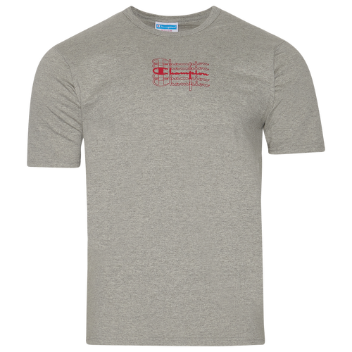 

Champion Mens Champion Vintage T-Shirt - Mens Grey/Red Size S