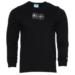 Men's - Champion Vintage Long Sleeve T-Shirt - Black/White