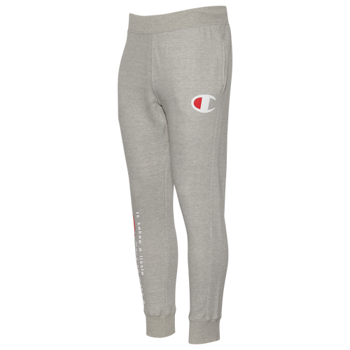 

Champion Mens Champion It Takes More Pants - Mens Grey/Red/White Size XL