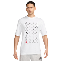 Men's - Jordan Brooklyn NC Logo Graphic Short Sleeve Crew  - White