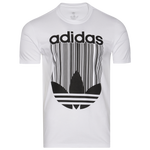Blanc/Black- Adi Barcode Logo T-wh/bk