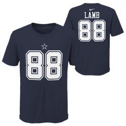 Boys' Grade School - Nike Cowboys Name & Number T-Shirt - Navy