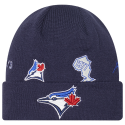 Men's - New Era Raptors HL City ID Knit  - White/Blue