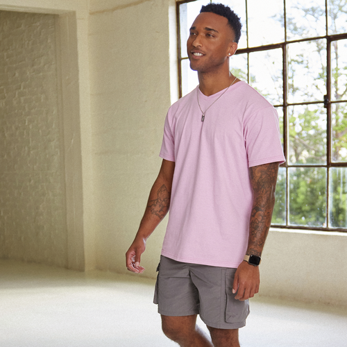 Csg Mens  V Neck T-shirt In Pink/pink