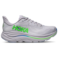 Men's - HOKA Clifton 10 - Ash Grey/Neon Green