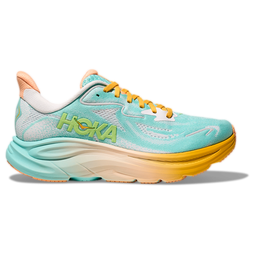 WOMENS - HOKA Clifton 10 - White/Blue Spark Orange