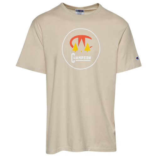 

Champion Mens Champion Camping T-Shirt - Mens Beige/White Size M