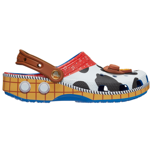 Shop Crocs Boys   Toy Story Woody Classic Clogs In Brown/black/white