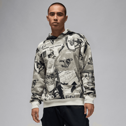 Men's - Jordan Brooklyn AOP Fleece Pullover - Black/Grey