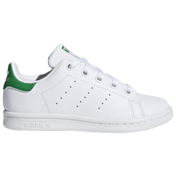 Boys' Preschool - adidas Originals Stan Smith - Core White/Core White/Fairway