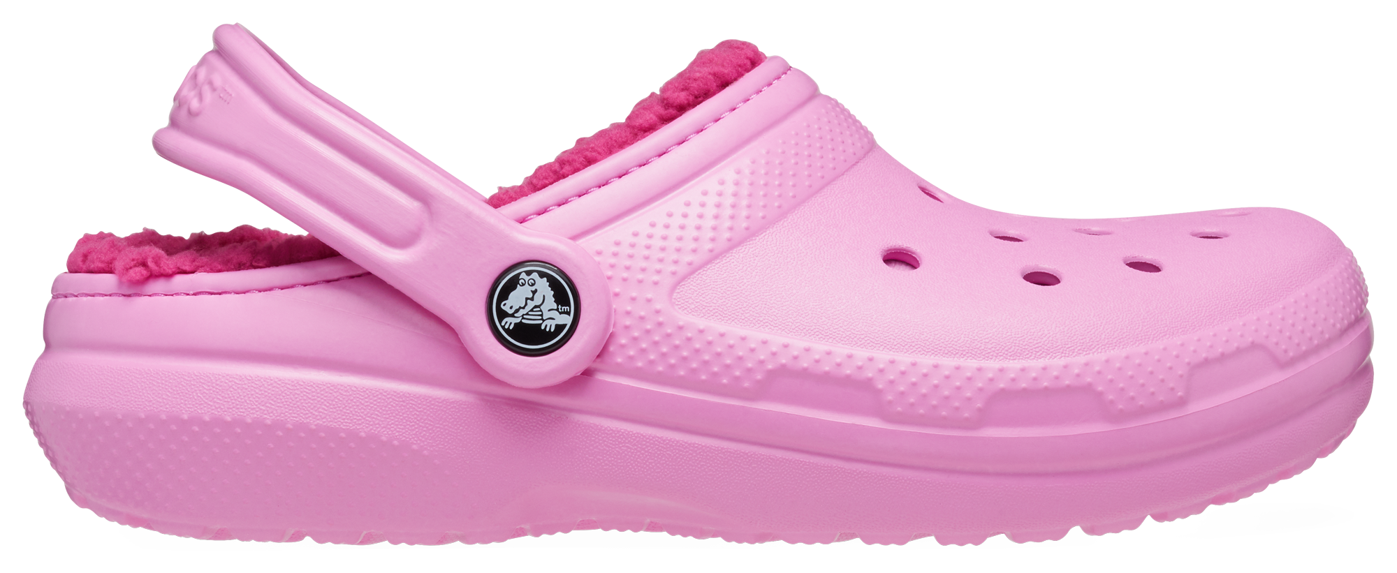 Pink lemonade discount crocs with fur
