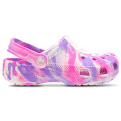 Girls' Preschool - Crocs Classic Clogs - Pink Crush/Multi/Purple