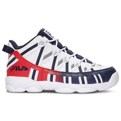 

Fila Boys Fila Stackhouse Spaghetti - Boys' Grade School Basketball Shoes White/Blue/Red Size 7.0