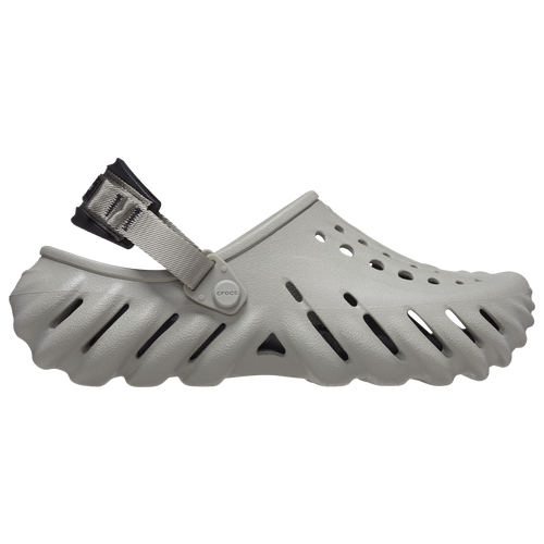 Shop Crocs Mens  Echo Clogs In Grey/grey