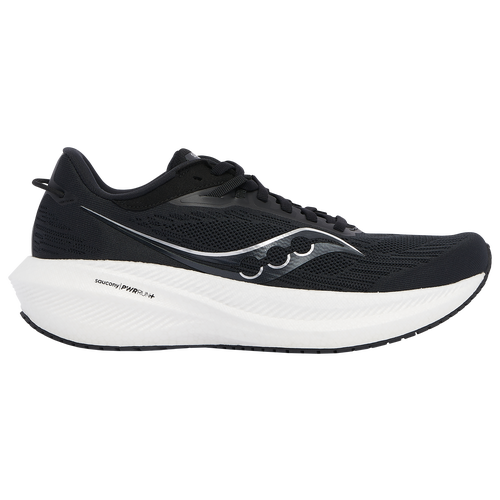 Shop Saucony Mens  Triumph 21 In Black/white