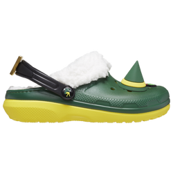 Boys' Preschool - Crocs Classic Lined Elf Clogs - Yellow/Yellow/Green