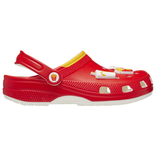 

Boys Crocs Crocs McDonald's x Crocs Classic Clogs - Boys' Grade School Shoe Red/Yellow Size 04.0