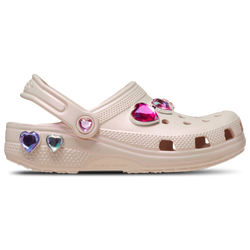 Girls' Grade School - Crocs Classic Iridescent Hearts Clogs - Multi/Quartz