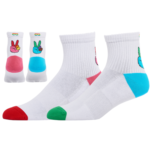 

Pair Of Thieves Mens Pair Of Thieves Pride Crew Socks - Mens White/Red/Multi Size L
