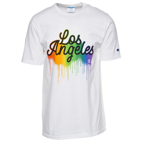 

Champion Mens Champion Drip Pride T-Shirt - Mens White/Multi Size S