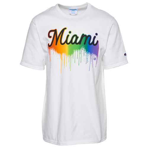 

Champion Mens Champion Drip Pride T-Shirt - Mens Multi/White Size XL