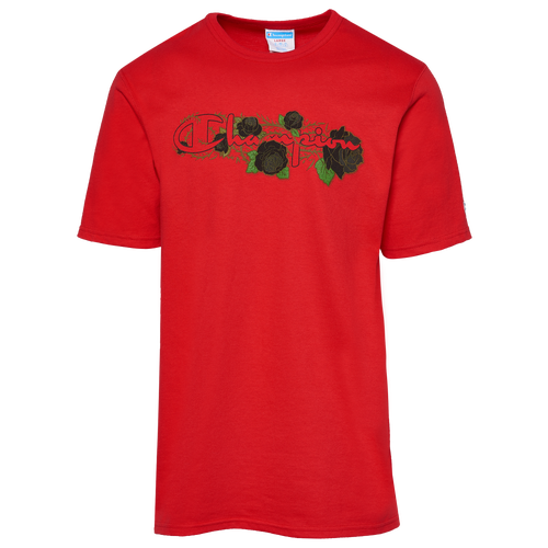 

Champion Mens Champion Thorn Rose T-Shirt - Mens Red/Black Size S