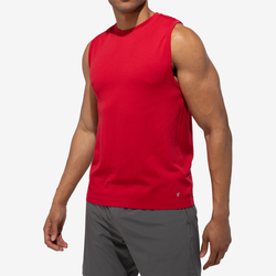 Men's - Eastbay Crosstech Seamless Tank - Red Alert