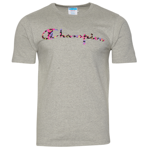 

Champion Mens Champion Elite Basketball T-Shirt - Mens Grey/Pink Size M