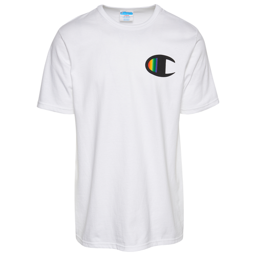 

Champion Mens Champion Pride Peace Sign T-Shirt - Mens Multi/White Size S