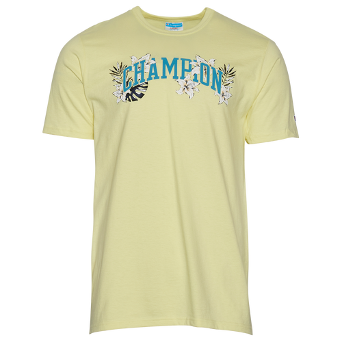 

Champion Mens Champion Botanical T-Shirt - Mens Yellow/Yellow Size L