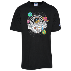 Men's - Champion Space Astronaut T-Shirt  - Black/Multi Color
