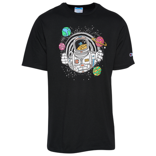 

Champion Mens Champion Space Astronaut T-Shirt - Mens Black/Multi Color Size M