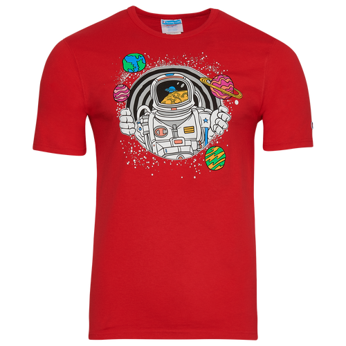 

Champion Mens Champion Space Astronaut T-Shirt - Mens Red/Multi Size M