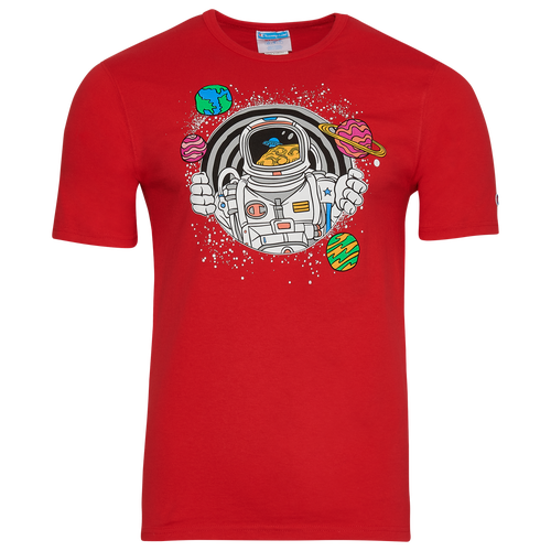 Champion Mens  Space Astronaut T-shirt In Red/multi