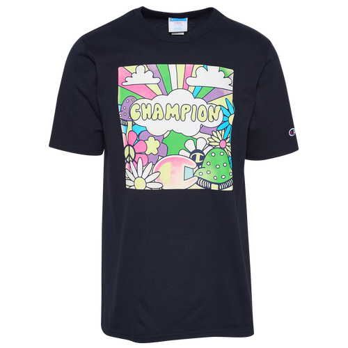 

Champion Mens Champion Fun Factor T-Shirt - Mens Navy/Multi Size M