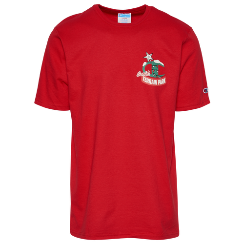 

Champion Mens Champion Santa Snowboard T-Shirt - Mens Red/Black Size L