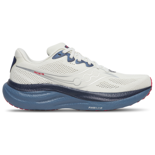 MENS - Saucony Ride 19 - Ivory/Storm
