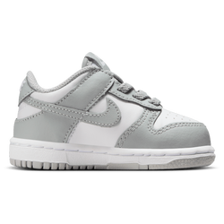 Boys' Toddler - Nike Dunk Low   - White/Light Smoke Grey/White