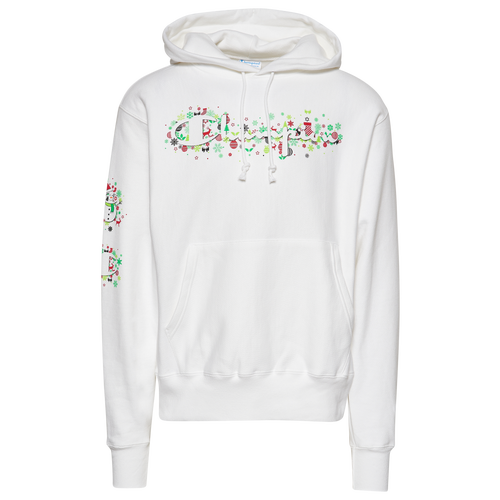 

Champion Mens Champion H4H Lights Hoodie - Mens White/Green/Red Size M