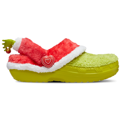 Crocs The Grinch Classic Lined Clogs - GREEN/RED/WHITE