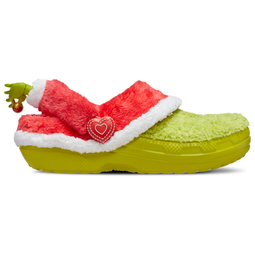 Crocs Classic Lined Clogs - Crocs Green/White Red