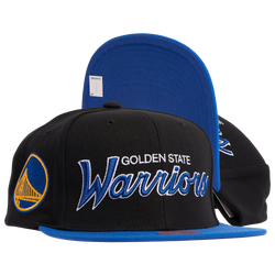 Men's - Mitchell & Ness Warriors Team Script 2.0 Snapback - Black/White